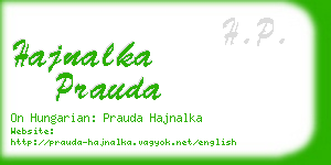 hajnalka prauda business card